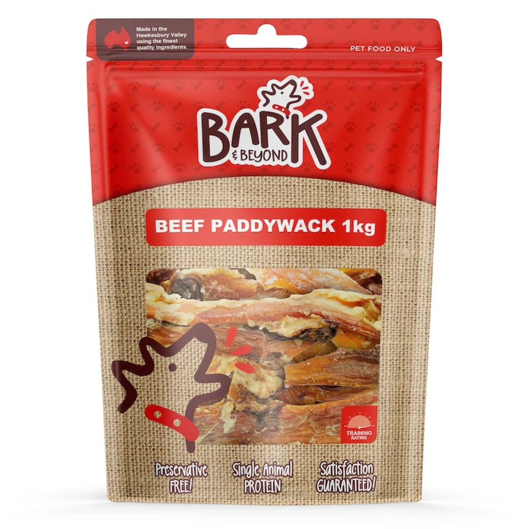 Bark & Beyond Beef Paddywack Dog Treats