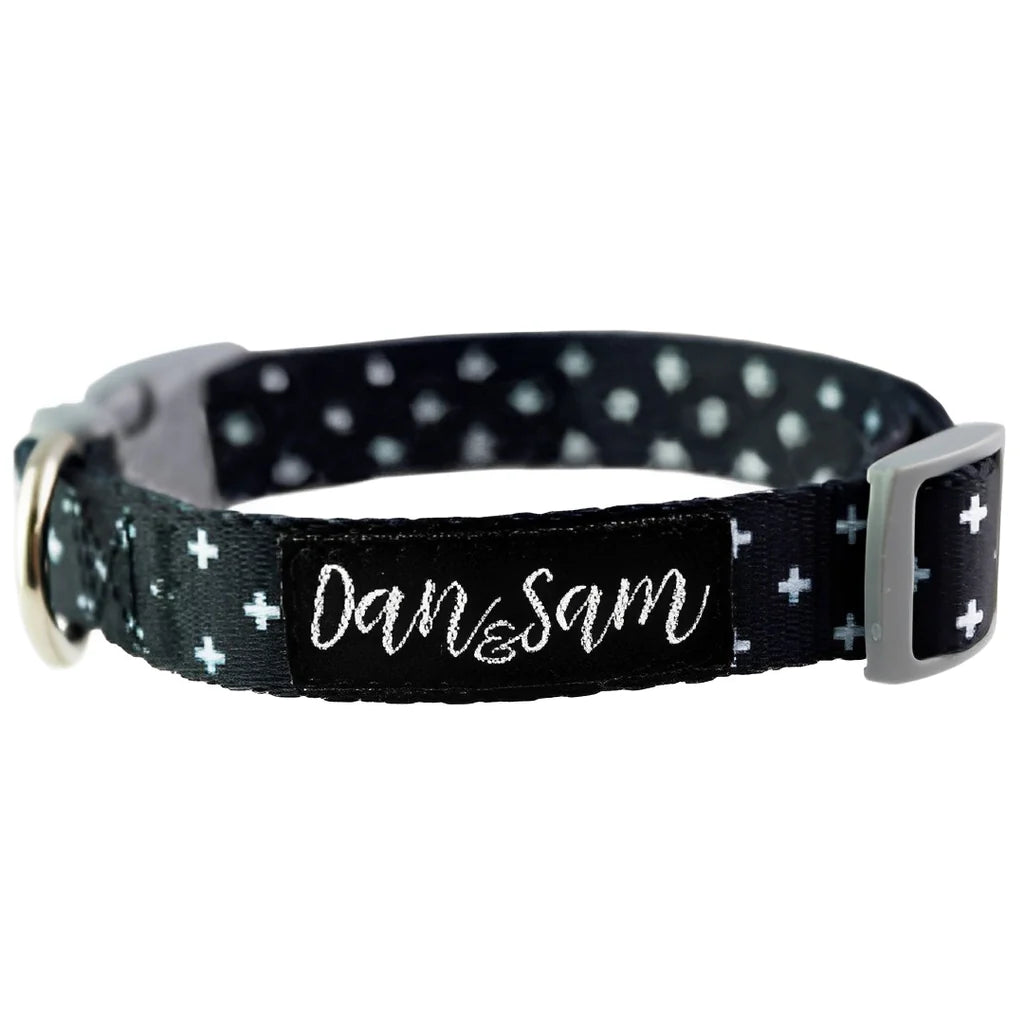 Dan & Sam Dog Adjustable Polyester Webbing Collar – Crossways