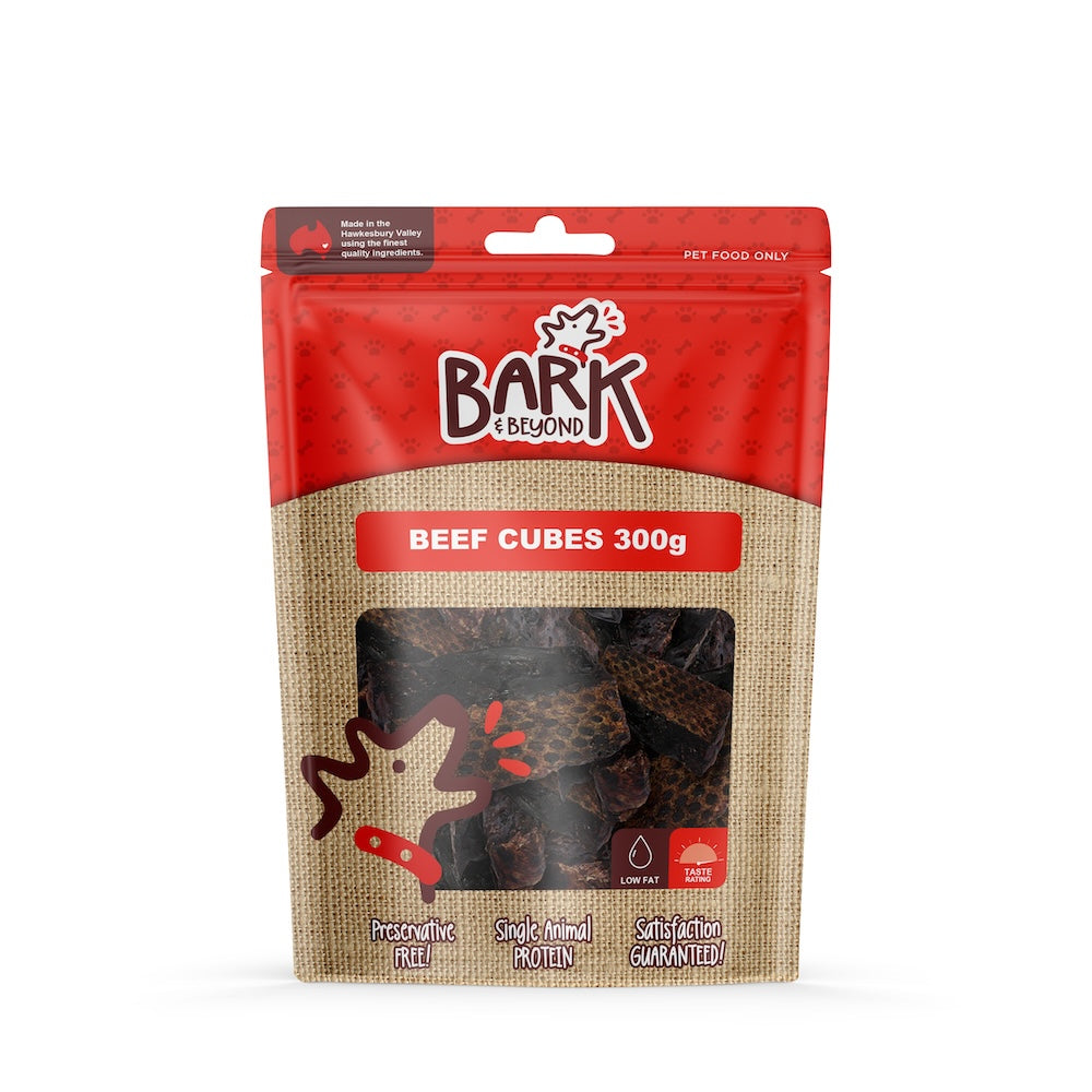 Bark & Beyond Beef Cubes Dog Treats