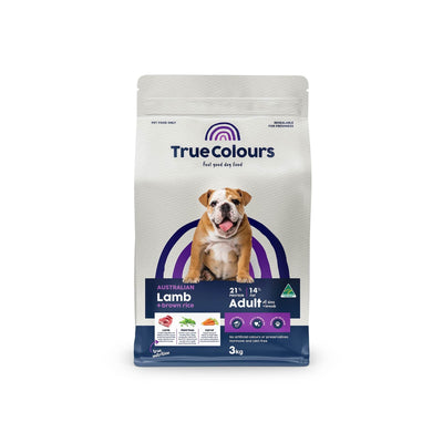 True Colours Adult Dog Dry Food Australian Lamb and Brown Rice