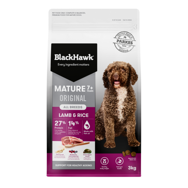 Black Hawk Mature Dog Dry Food Lamb & Rice Recipe