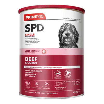 Prime100 SPD Air Dried Dog Food Beef & Carrot