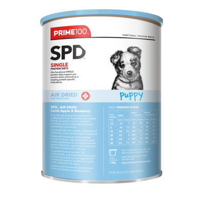 Prime100 SPD Air Dried Puppy Dry Food Lamb, Apple & Blueberry