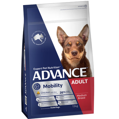 Advance Mobility Adult Dog Food Medium Breed Chicken & Rice Recipe 13kg