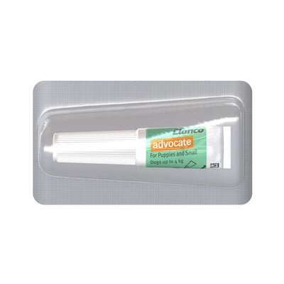 Advocate Treatment For Puppies and Small Dogs up to 4kg (1 x 0.4ml Tubes)