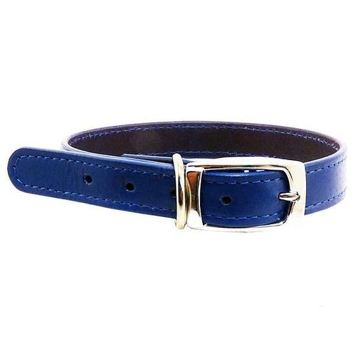 Beau Pets Dog Deluxe Leather Collar – Blue