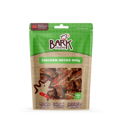 Bark & Beyond Chicken Necks Dog Treats - 800g