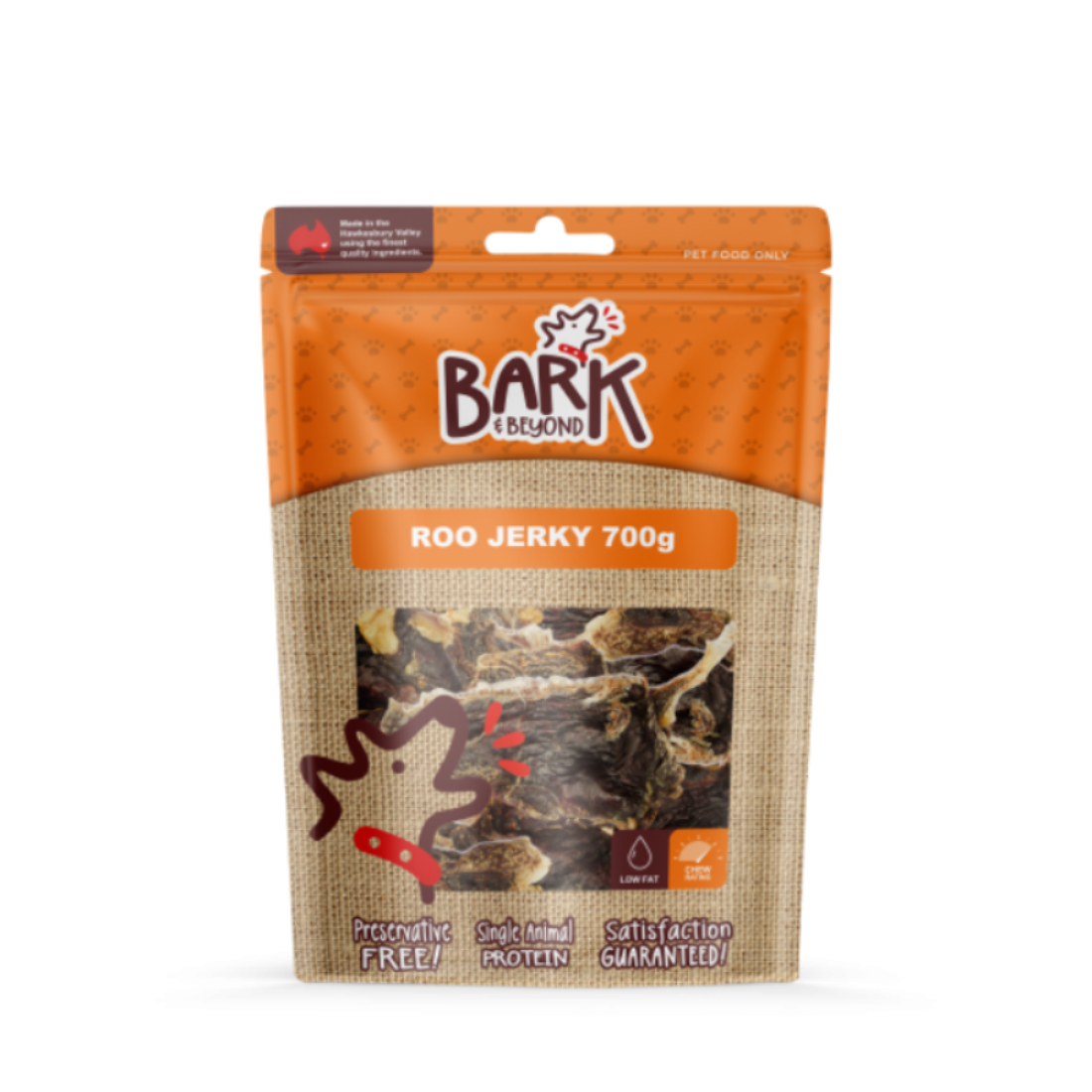 Bark & Beyond Roo Jerky - 700g