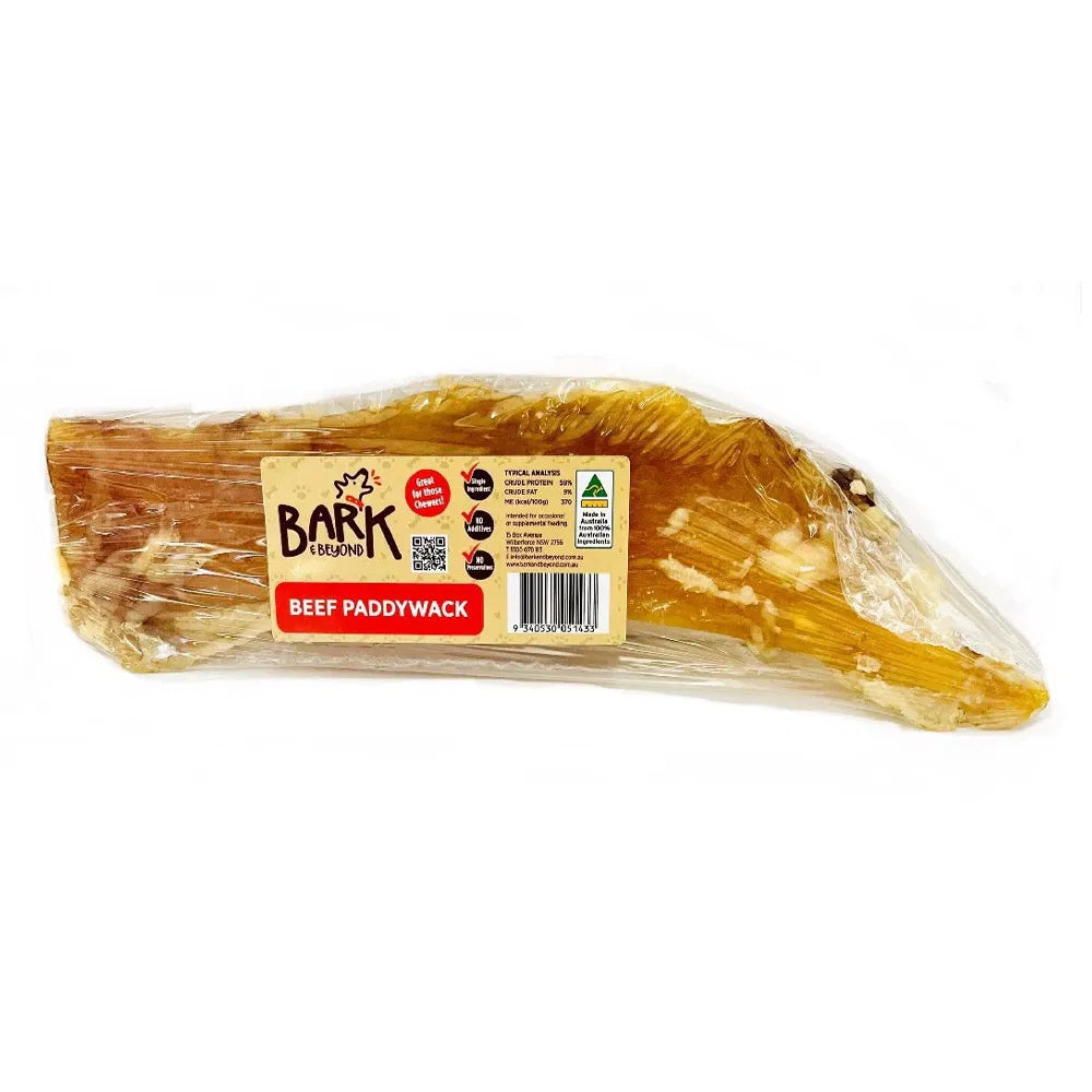 Bark & Beyond Beef Paddywack Dog Chew - 30cm