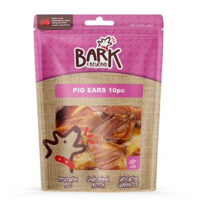 Bark & Beyond Pigs Ears Dog Treats - 10pc