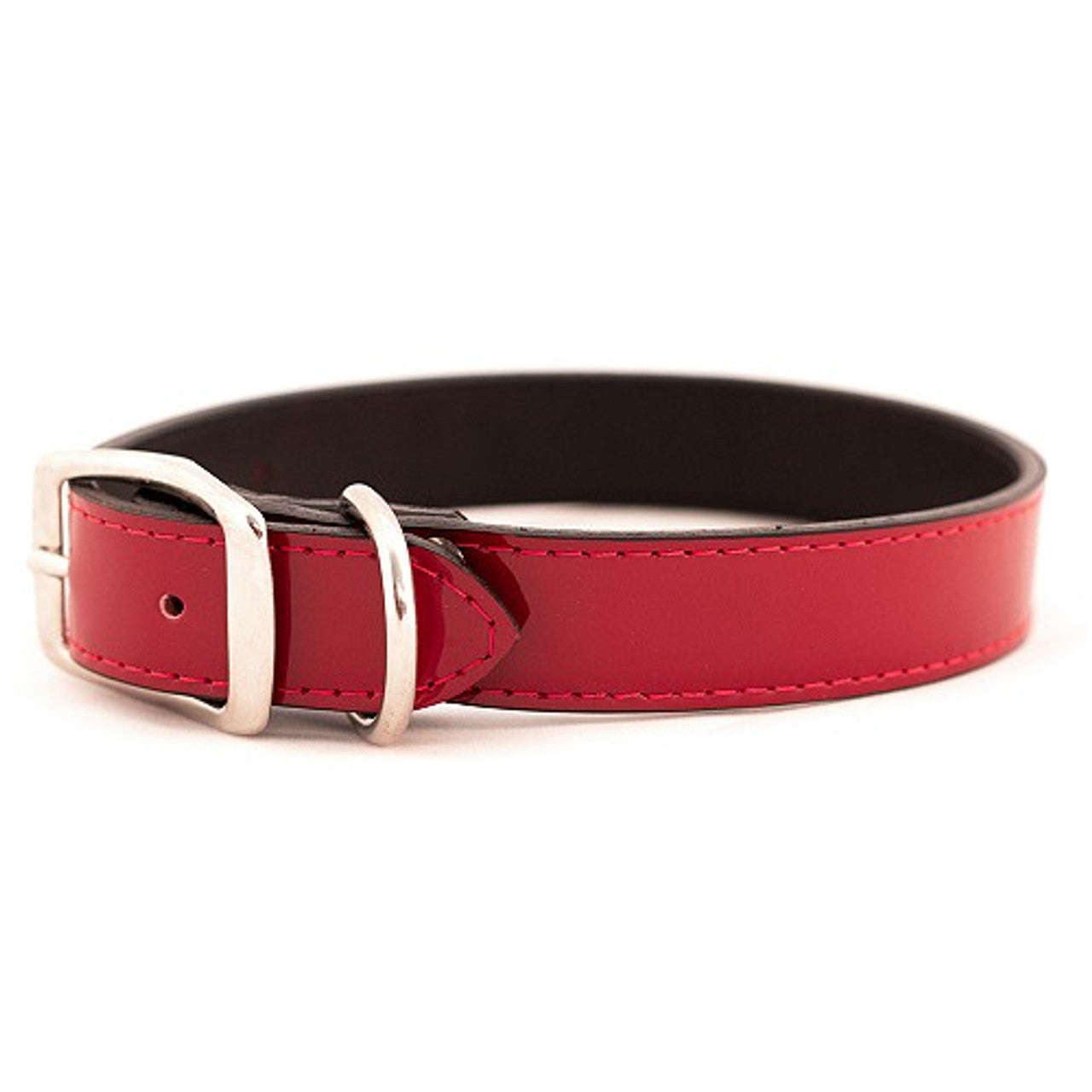 Beau Pets Deluxe Dog Leather Collar – Red