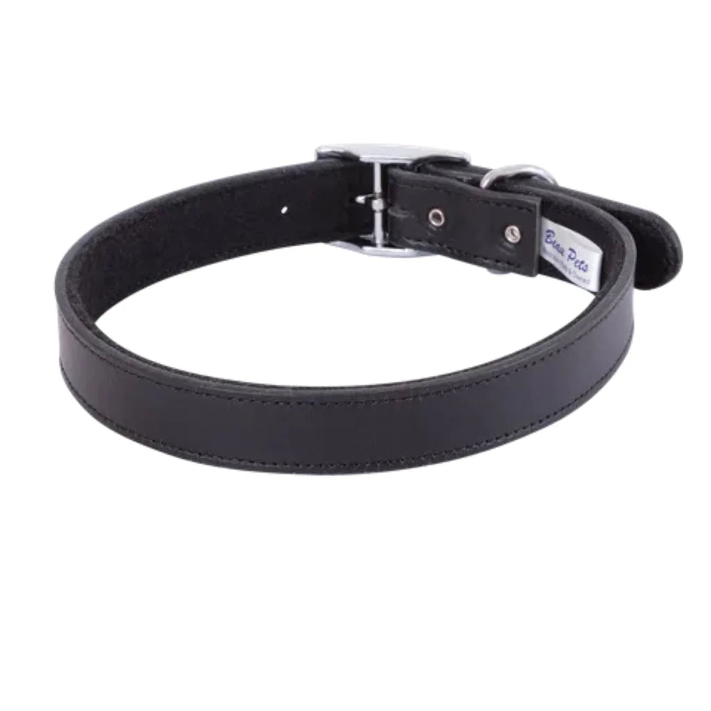 Beau Pets Dog Deluxe Leather Collar – Black