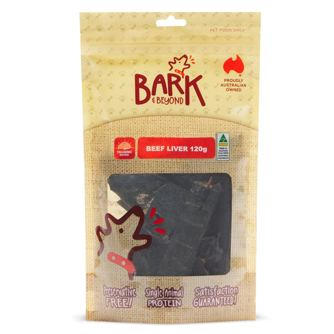 Bark & Beyond Beef Liver Dog Treats - 120g