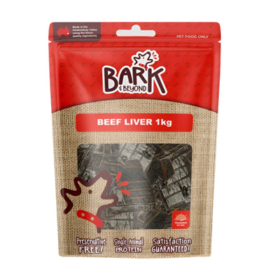 Bark & Beyond Beef Liver Dog Treats 1kg