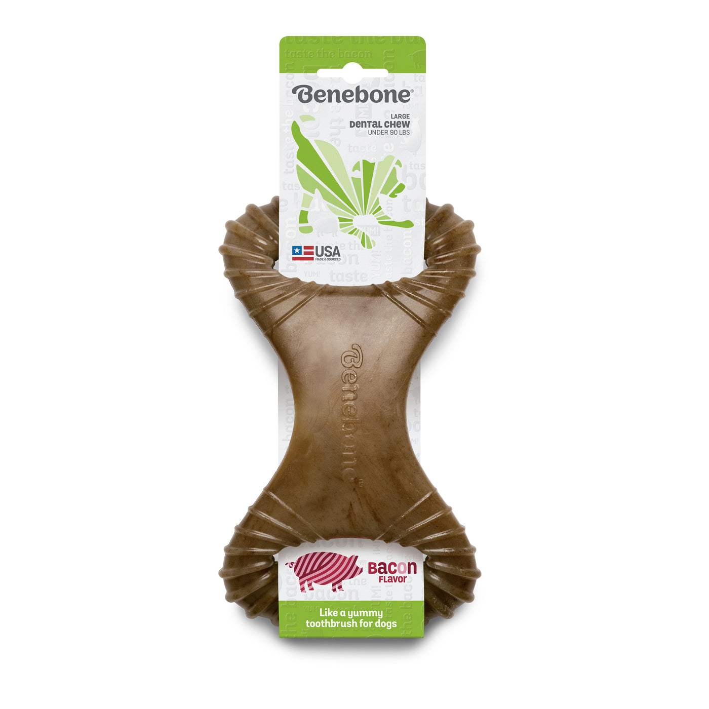 Benebone Bacon Dental Chew Dog Toy