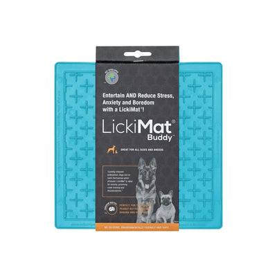 LickiMat Buddy Turquoise Anti-Anxiety For Dogs & Cats 20cm X 20cm