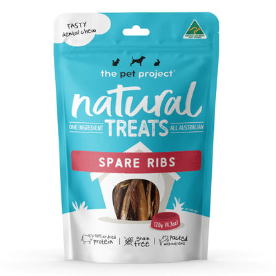 The Pet Project Natural Dog Treats Spare Ribs - 120g