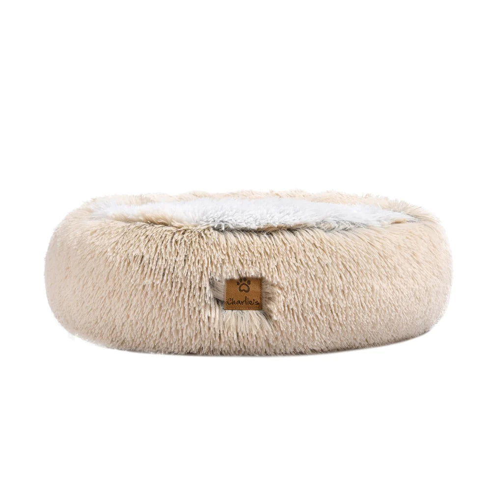 Charlie's Snookie Hooded Pet Bed - Cream