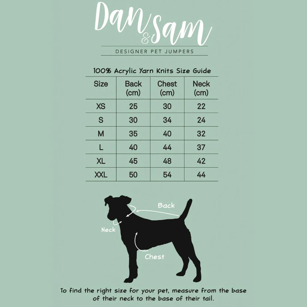 Dan & Sam Dog Jumper with Leg Straps - Abstract