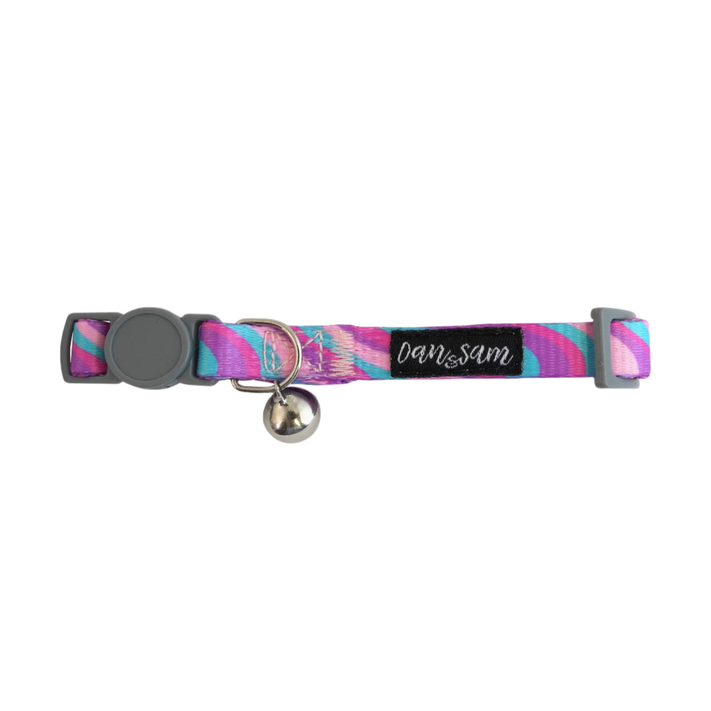 Dan & Sam Adjustable Strap Cat Collar – Disco Party