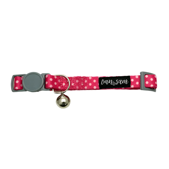 Dan & Sam Cat Adjustable Safety Collar – Pink Mania