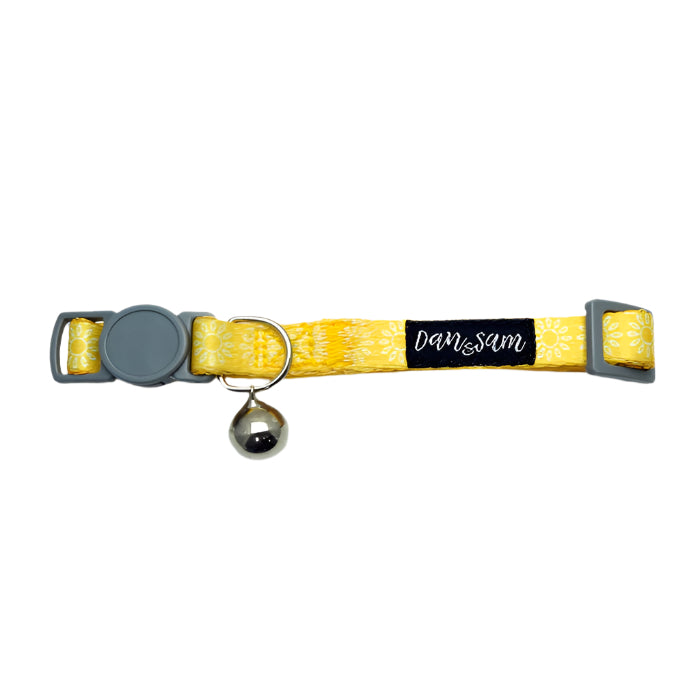 Dan & Sam Cat Adjustable Safety Collar – Sunflower