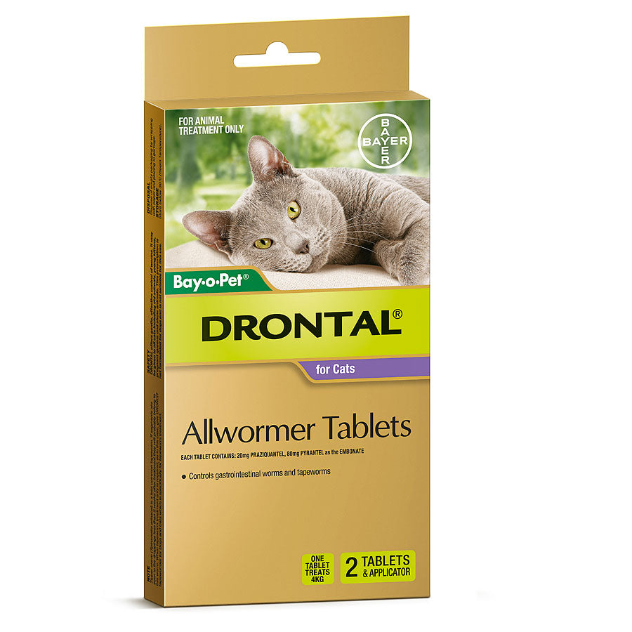 Drontal Allwormer Cats & Kittens - 2 Tablets