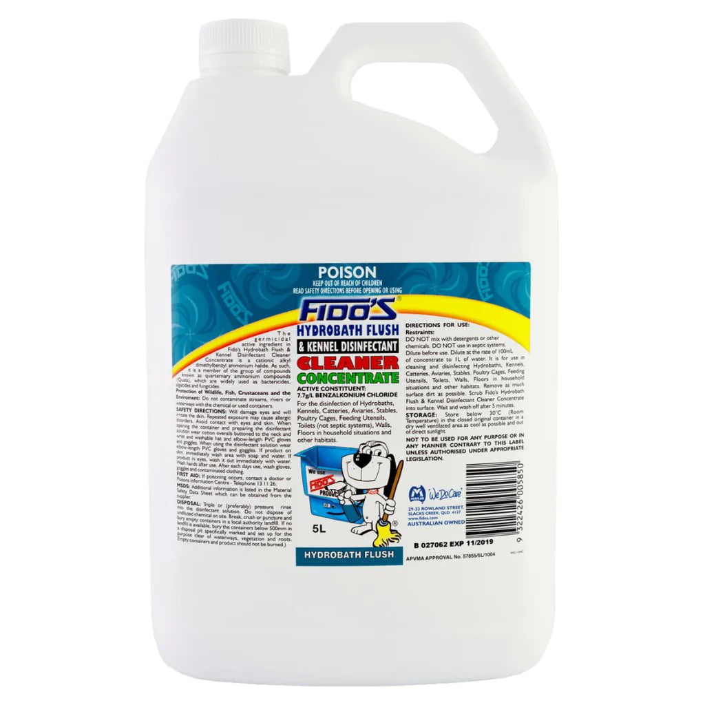 Fido’s Hydro Bath Flush Disinfectant 5ltr