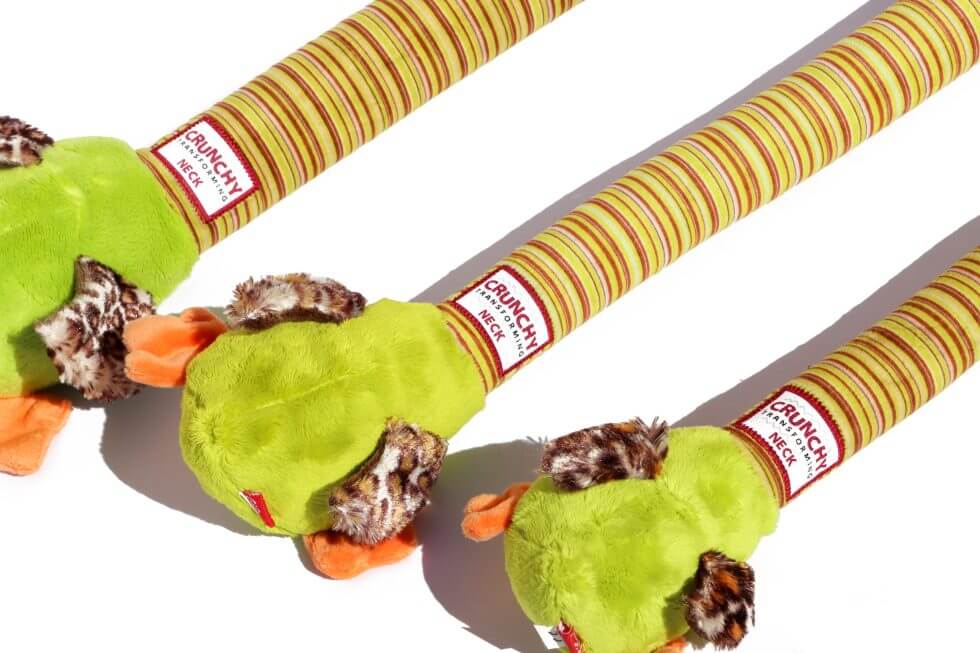 GiGwi Dog Toy Crunchy Neck - Plush Duck