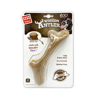 GiGwi Wooden Antler Chew Dog Toy (S/M/L)