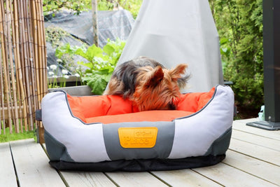 GiGwi Canvas Round Bed Red/Orange (M/L)