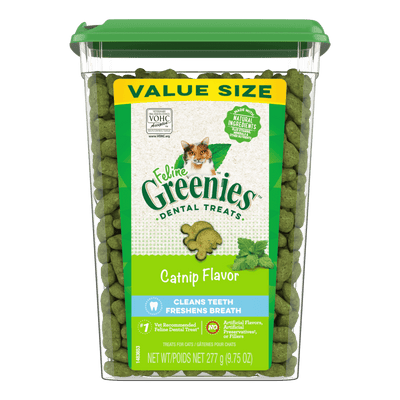 Greenies Dental Cat Treats Catnip Value Tub 277g