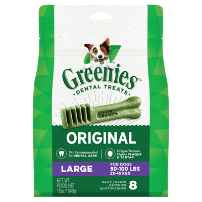 Greenies Dental Dog Treats Original Large 340g (8 Pack)