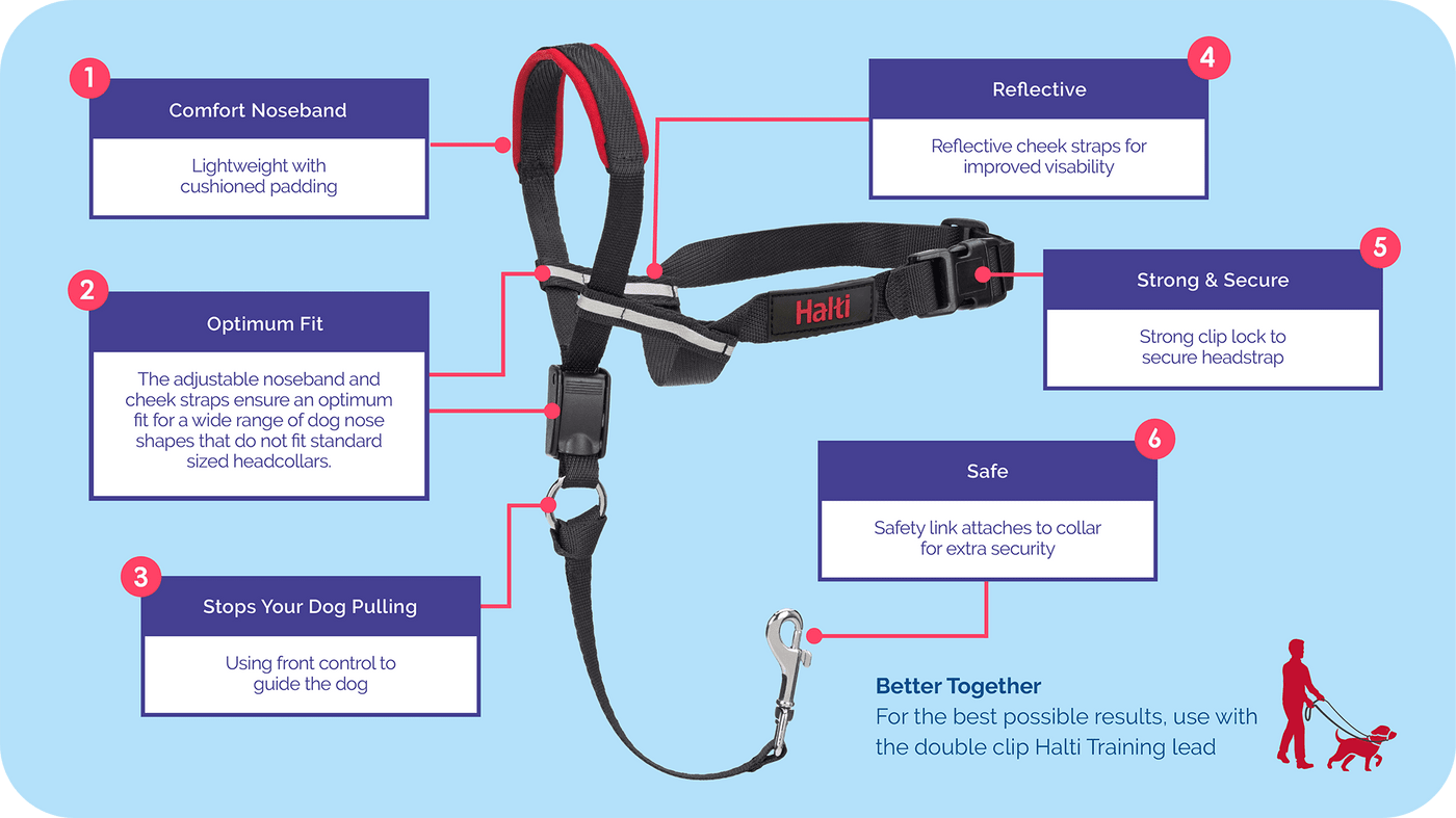 Company of Animals Halti Dog Optifit Headcollar (S/M/L)