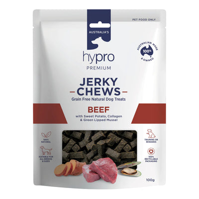 Hypro Premium Jerky Chews Dog Treats Beef 100g