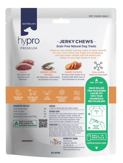 Hypro Premium Jerky Chews Dog Treats Duck 100g