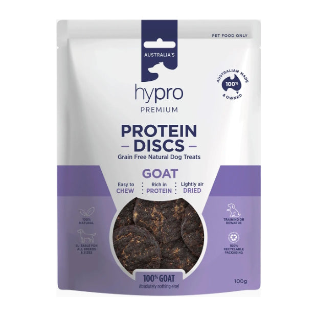 Hypro Premium Dog Protein Discs Goat Treats 100g