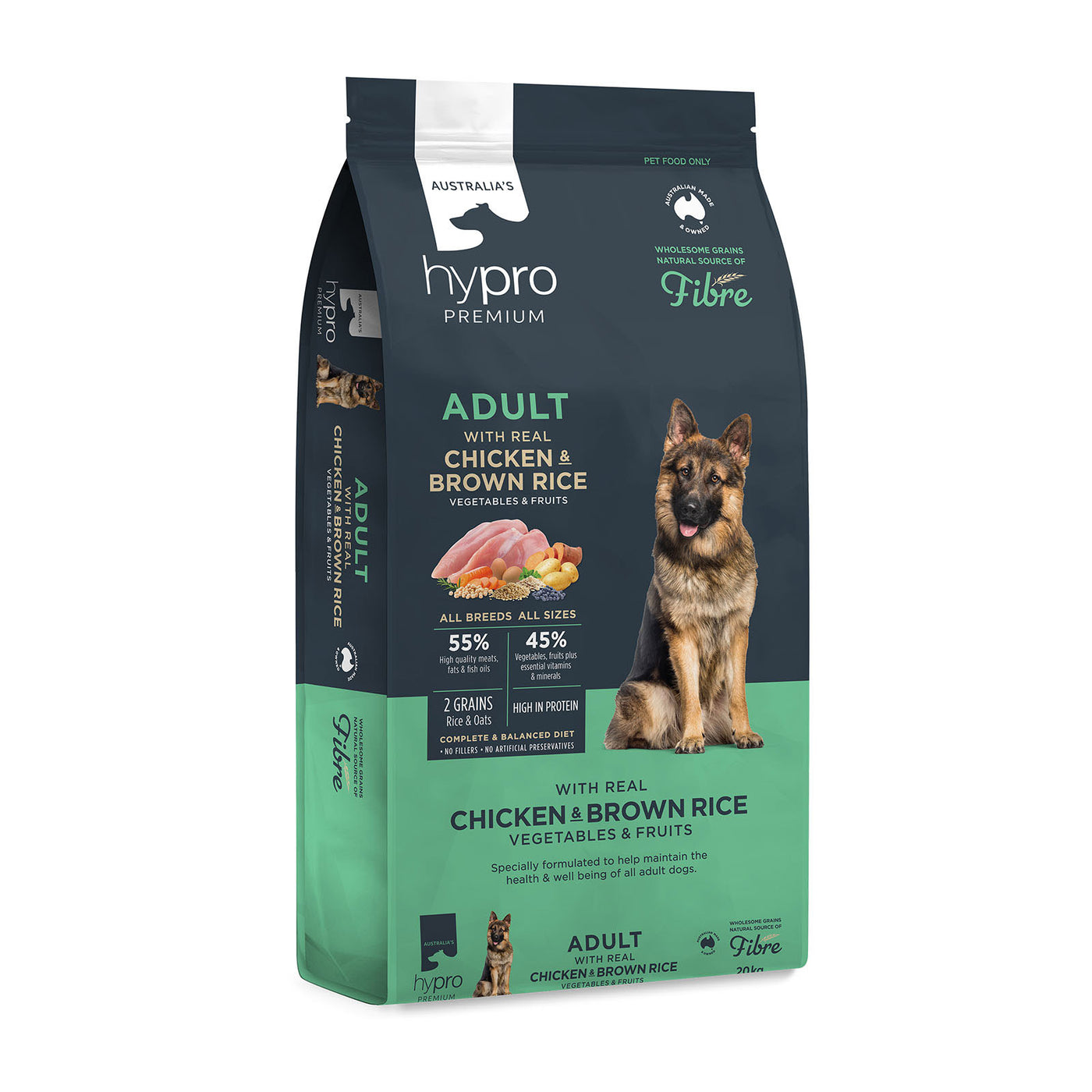 Hypro Premium Adult Dog Dry Food Wholesome Grains Chicken & Brown Rice