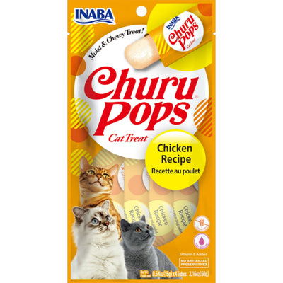 Inaba Cat Churu Pops Chicken Recipe - Carton of 6