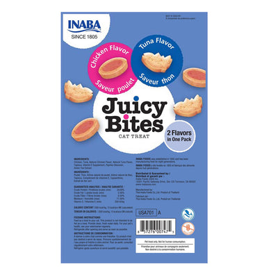 Inaba Cat Juicy Bites Tuna and Chicken Flavor 6x33.9g