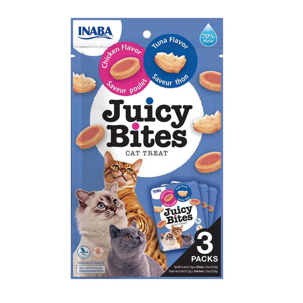 Inaba Cat Juicy Bites Tuna and Chicken Flavor 6x33.9g