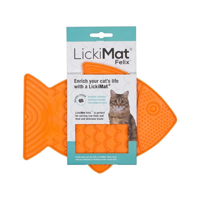 LickiMat Felix For Cats - Orange