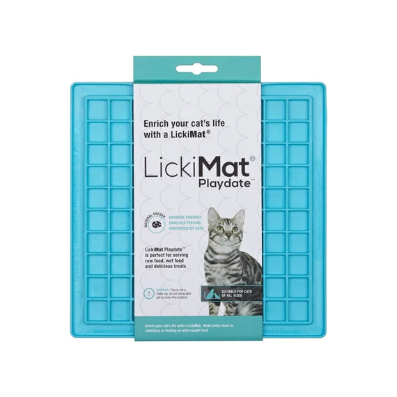 LickiMat Playdate For Cats - Turquoise