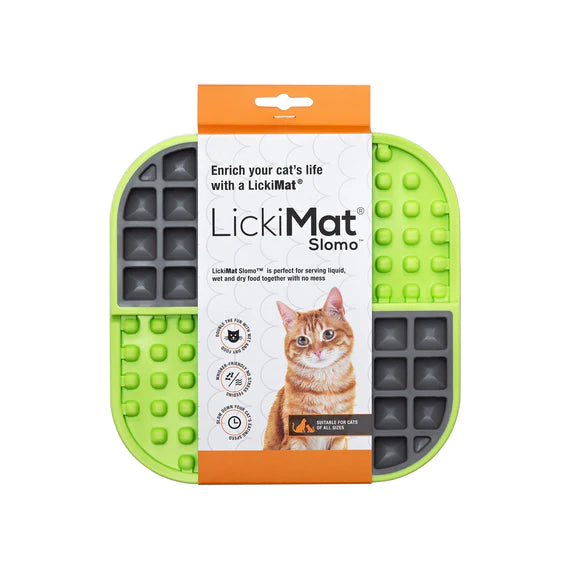 LickiMat Slomo For Cats - Green