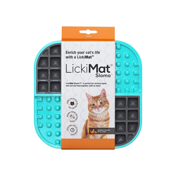 LickiMat Slomo For Cats - Turquoise