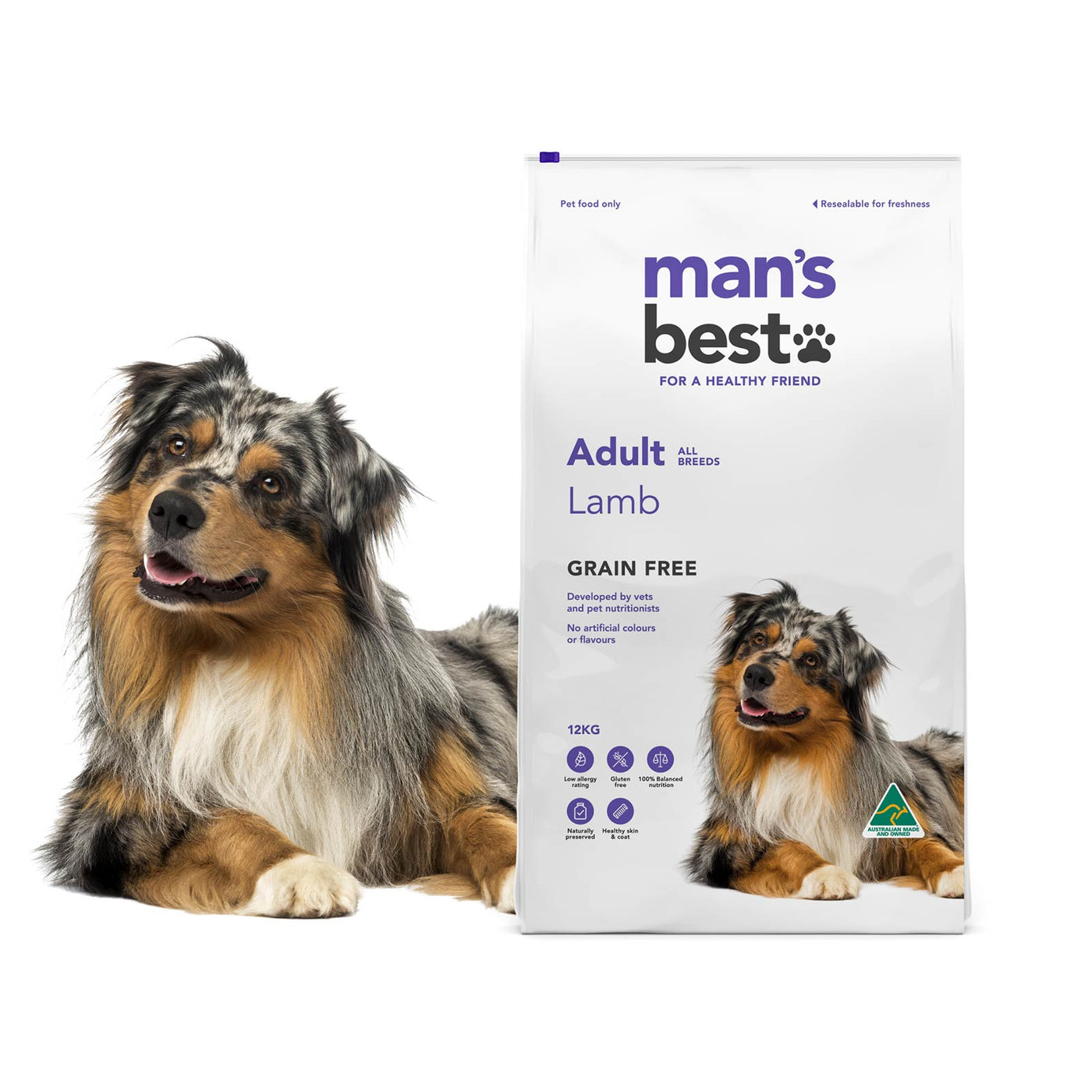 Man's Best Adult Dog Dry Food Grain Free Lamb Recipe