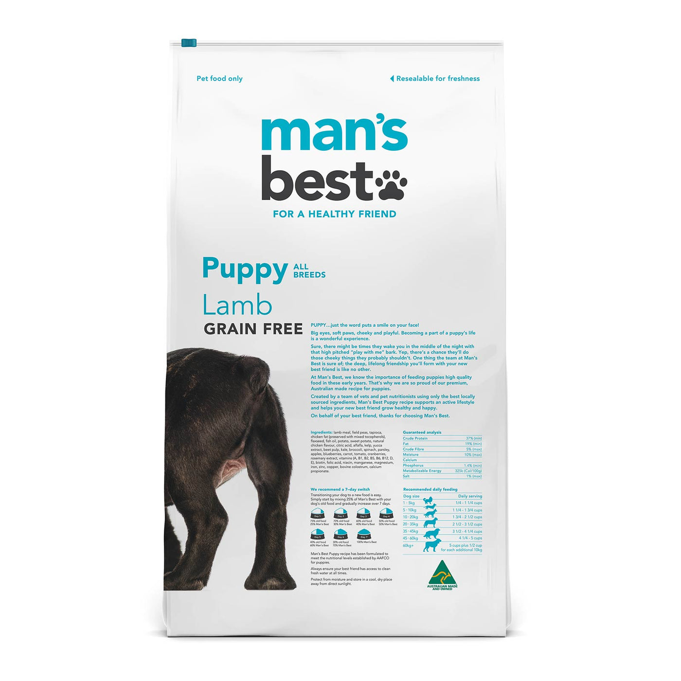 Man's Best Puppy Dry Food Grain Free Lamb Recipe