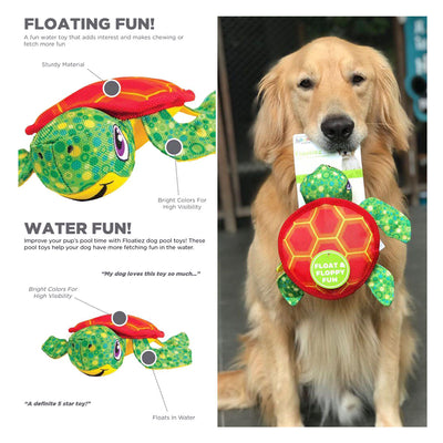 Outward Hound Floatiez Dog Toy - Turtle