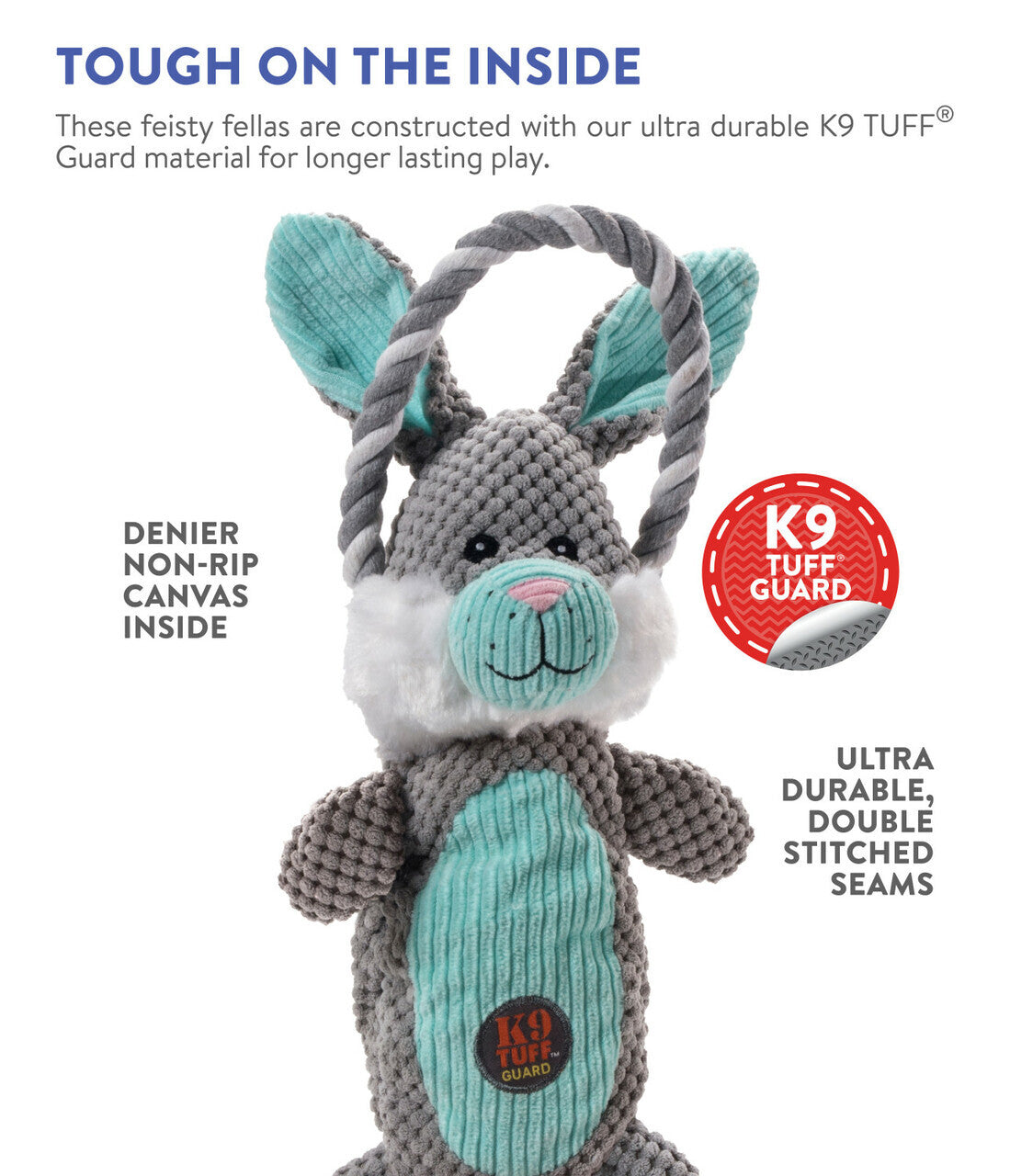 Outward Hound Scrunch Bunch Dog Toy - Bunny