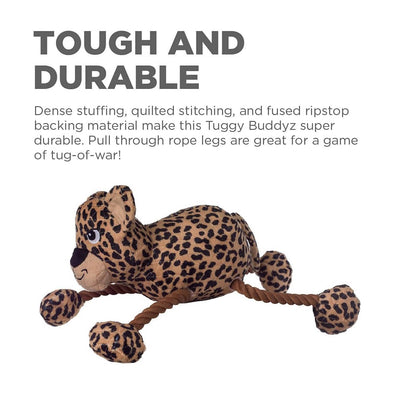 Outward Hound Tuggy Buddyz Dog Toy  - Leopard